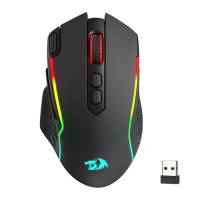 Redragon M810 MAX Wireless Gaming 12000 DPI 3-Mode RGB Mouse,Rapid Fire Key, 8 Macro Buttons, 45-Hour Reliable Power Capacity and RGB Backlit