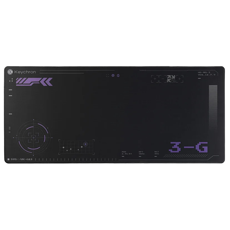 Keychron Polyester Desk Mat - Black Purple (ACCKCDM14)