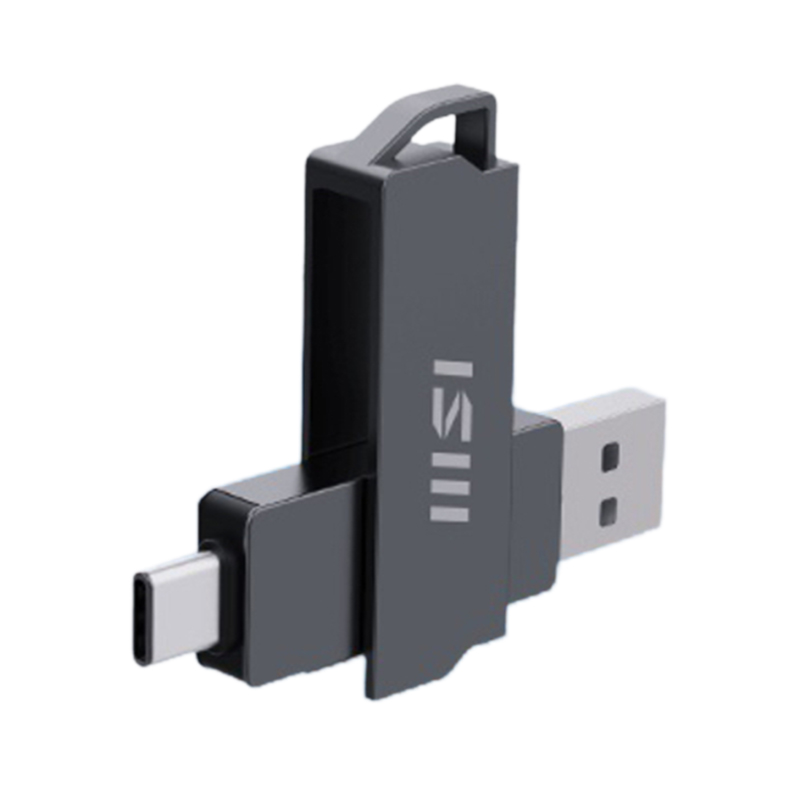 MSI 128GB Dual Drive Swivel USB 3.2 Type-C USB Flash Drive (S78-0400DD0-V33)