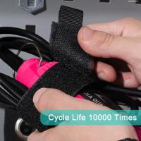Outdoor-Tools-6-Pack-Heavy-Duty-Storage-Straps-Trilancer-Storage-Straps-Reusable-Hook-and-Loop-Cable-Ties-with-Eyelets-Extension-Leads-Hoses-Ropes-Garage-10