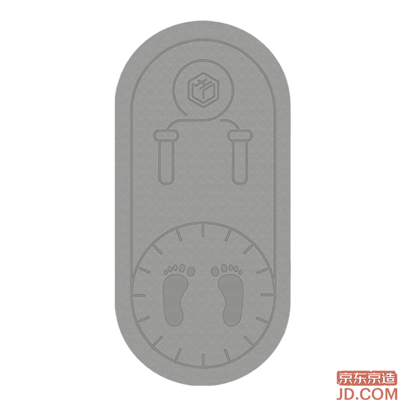 JD Jump Rope Mat Yoga Mat Indoor Fitness Mat Aerobics Mat TPE 8mm Thick Sports Soundproof Shock Absorbent Non-slip Mat