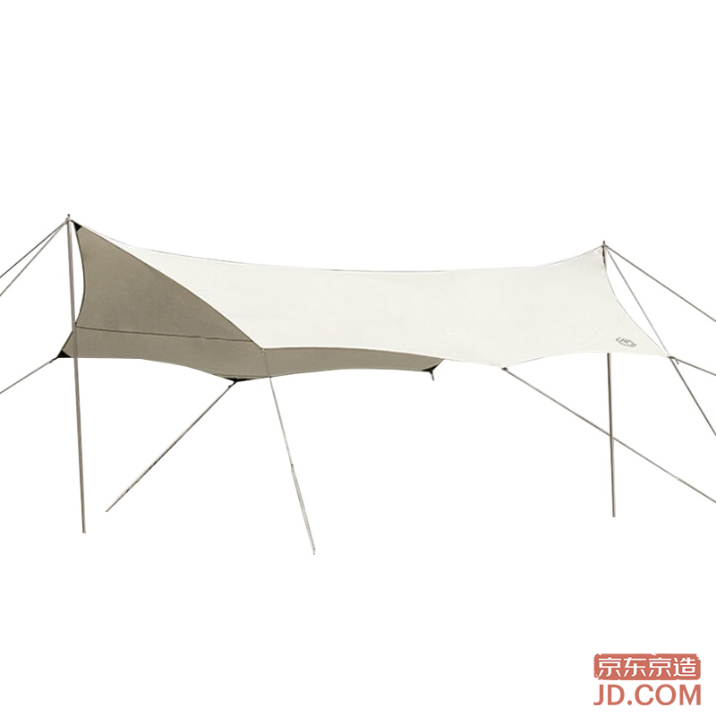 JD Butterfly Silver-Coated 22 Sqm Outdoor Camping Hexagon Canopy Tent Sunshade Picnic UV Waterproof 6-10 People