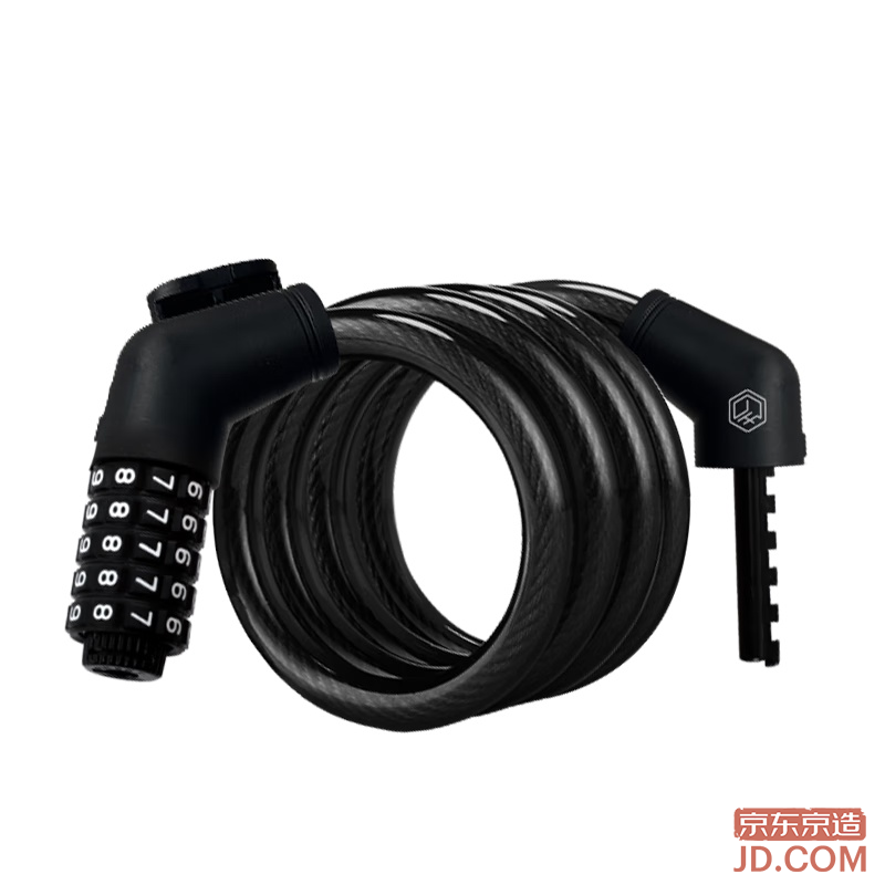 JD Bicycle Lock with 5-Digit Code, Electric Bike Anti-Theft Lock, Road & Mountain Bike Glass Door Lock 150cm