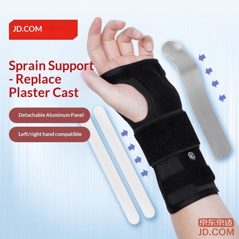 JD Wrist Support for Tendonitis, Anti-twist Joint Brace, Aluminum Plate Wrist Protector for Men & Women