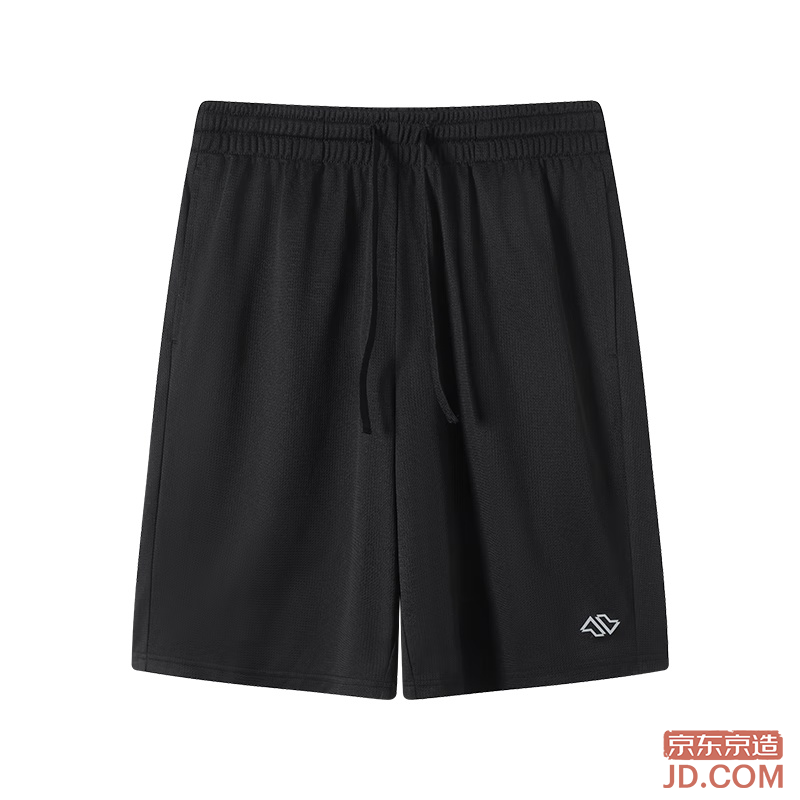 JD Ultra-light Quick-dry Running Sports Shorts Male Moisture-wicking Casual Shorts Black 2XL