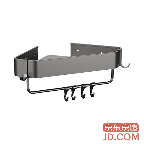 JD Anti-Gravity Pro Space Aluminum Triangle Basket Heavy-Duty No-Drill Bathroom Shelf Wall-Mounted