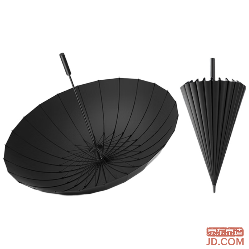 JD Hurricane ProMax Umbrella 24 Ribs Long Handle Large Reinforced Windproof Men's Umbrella 25 inches 113cm