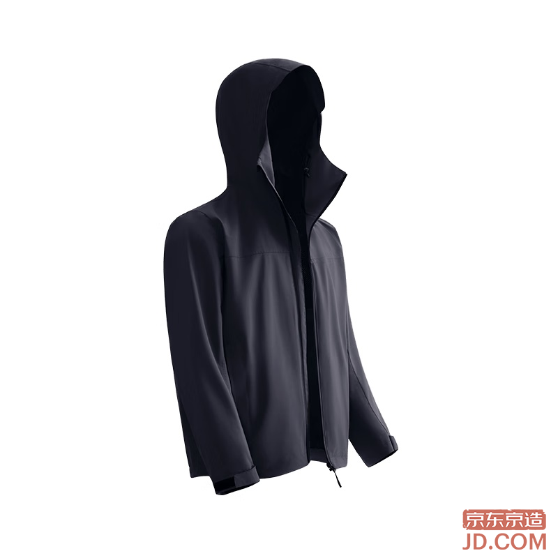 JD Spring Autumn Pangolin 300 Outdoor Waterproof Hard Shell Jacket Black M