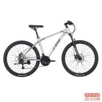 JD XC300 Mountain Bike, Alloy, Shimano 21-Speed, Mechanical Disc Brake, Adult/Student, 17-Inch, Silver