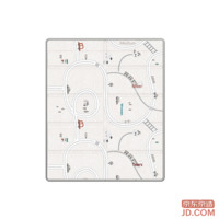 JD Baby Crawling Mat XPE Foldable Play Mat 150*200*2CM Track & Animal Train Pad 2CM Thick