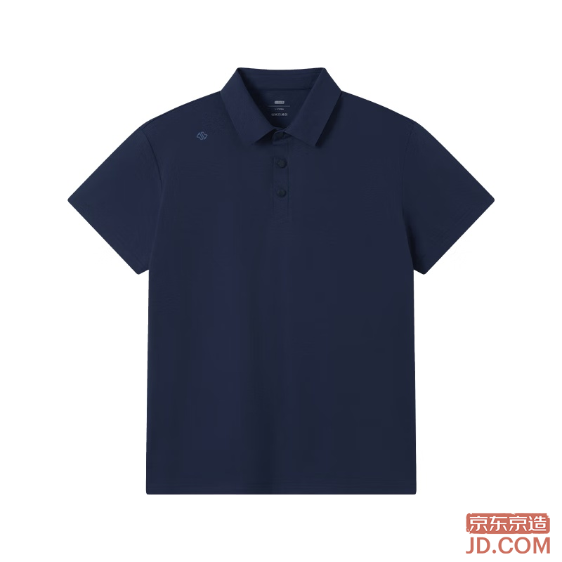 JD Air Feel Quick-Dry Sports Short Sleeve SORONA Cotton Feel Polo UV T-Shirt Navy L