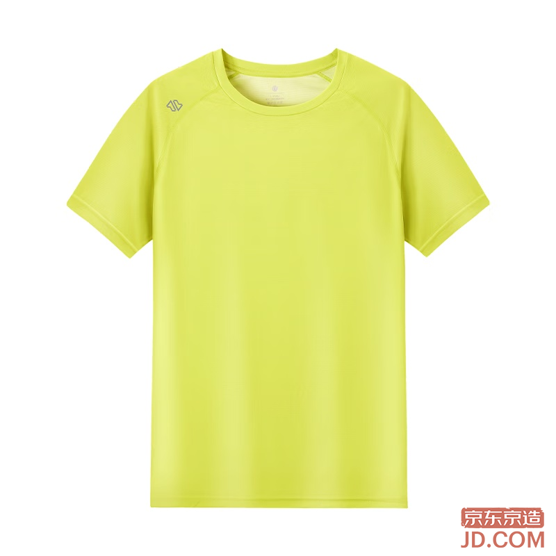 JD [100 Ultra-Light Quick-Dry] Sports T-Shirt for Summer Outdoor Running Fitness Short Sleeve Men Phantom Green 2.0 M