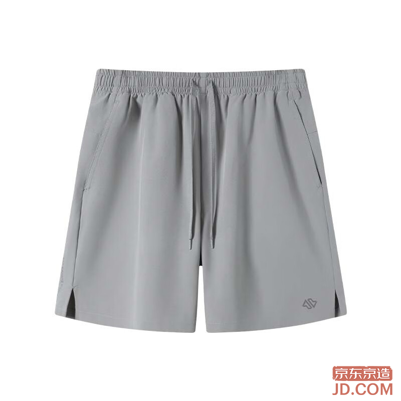 JD Wind Quick-Dry Sport Shorts Men All-Season Running Casual Gym Shorts Light Gray 2XL