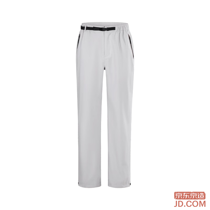 JD Outdoor Windproof Waterproof Pants for Men and Women, Loose Fit Hiking Trousers, Phantom Gray L